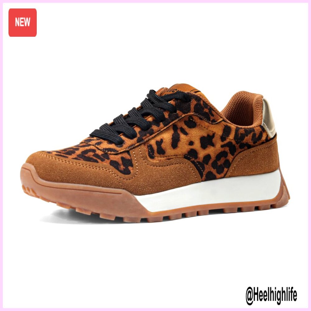 Platform Canvas Sneakers Retro Classic Lace-Up Casual Tennis Running Trainers